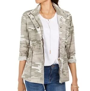 Style & Co Camouflage Twill Jacket